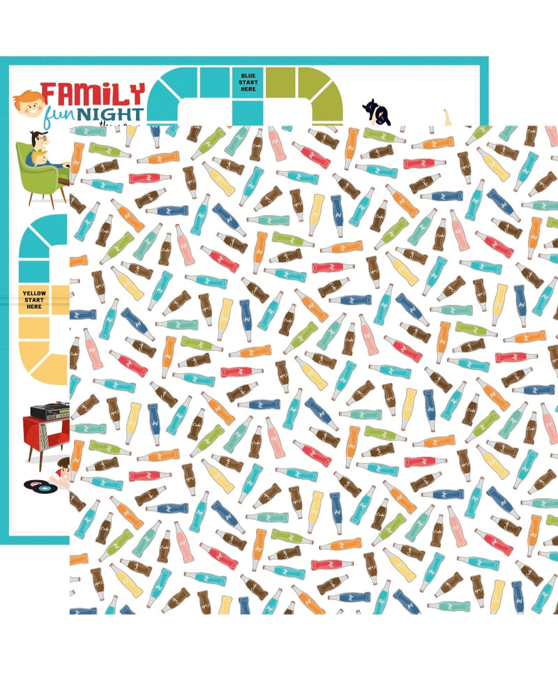 Family Night - Soda - Papel Scrap 12x12  - Echo Park