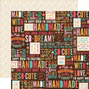 Id Rather be Crafting - Happy Crafter - Papel Scrap 12x12  - Echo Park