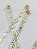 Palitos para Cake Topper - Gold Glitter - TPP