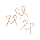 Clips de Corazón (Rose Gold) - 12 piezas - HS