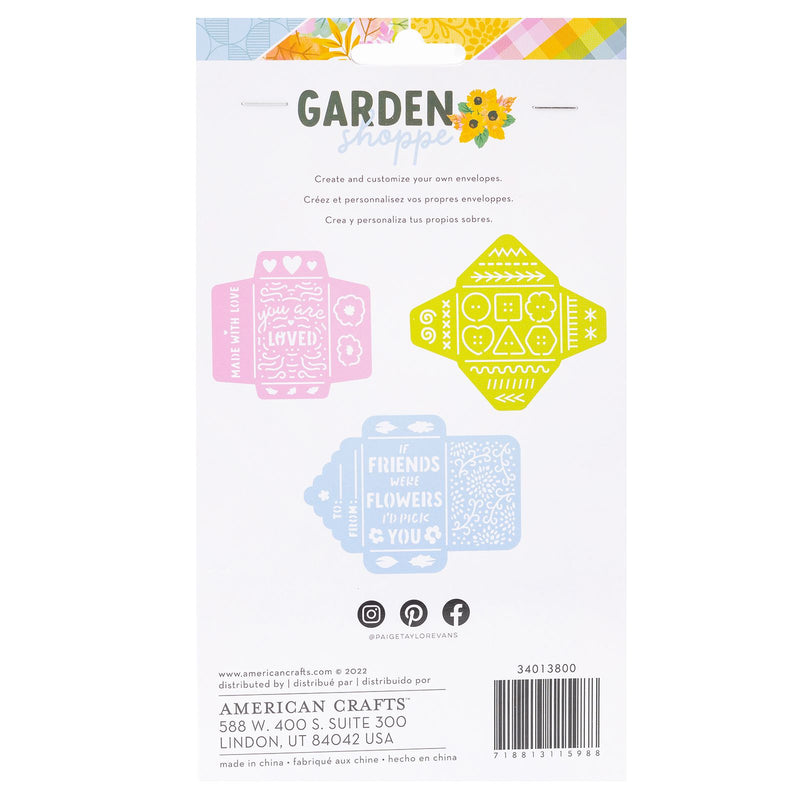 Garden Shoppe - Mini Envelope Stencils - Paige Evans