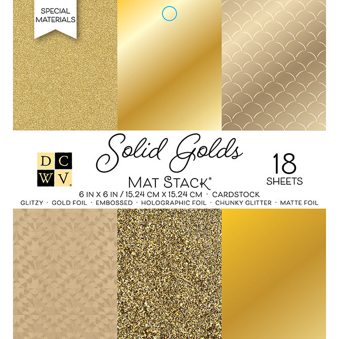 Cartulinas de Especialidad  - Gold 6x6 - DCWV