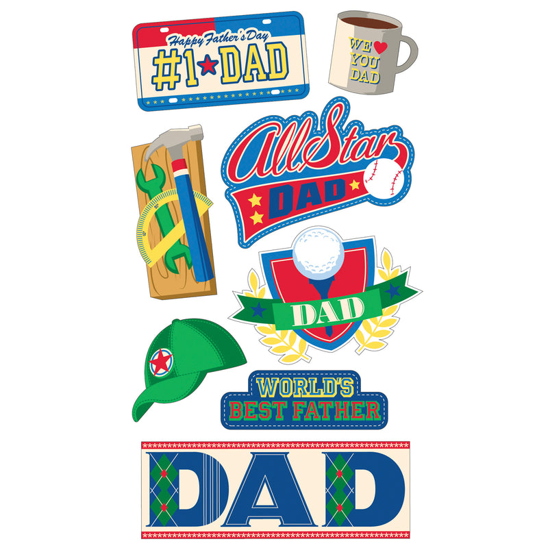 Stickers - I love you Dad - EK Tools