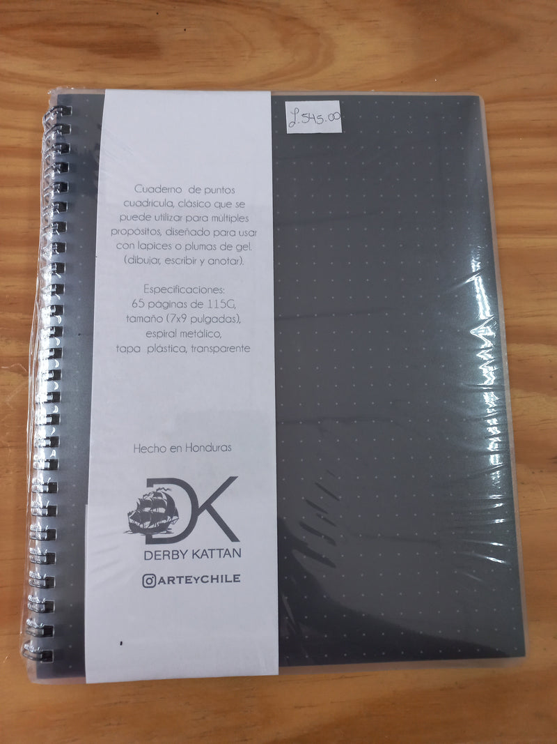 Cuaderno de Puntos - Hojas Negras puntitos Blancos - DK