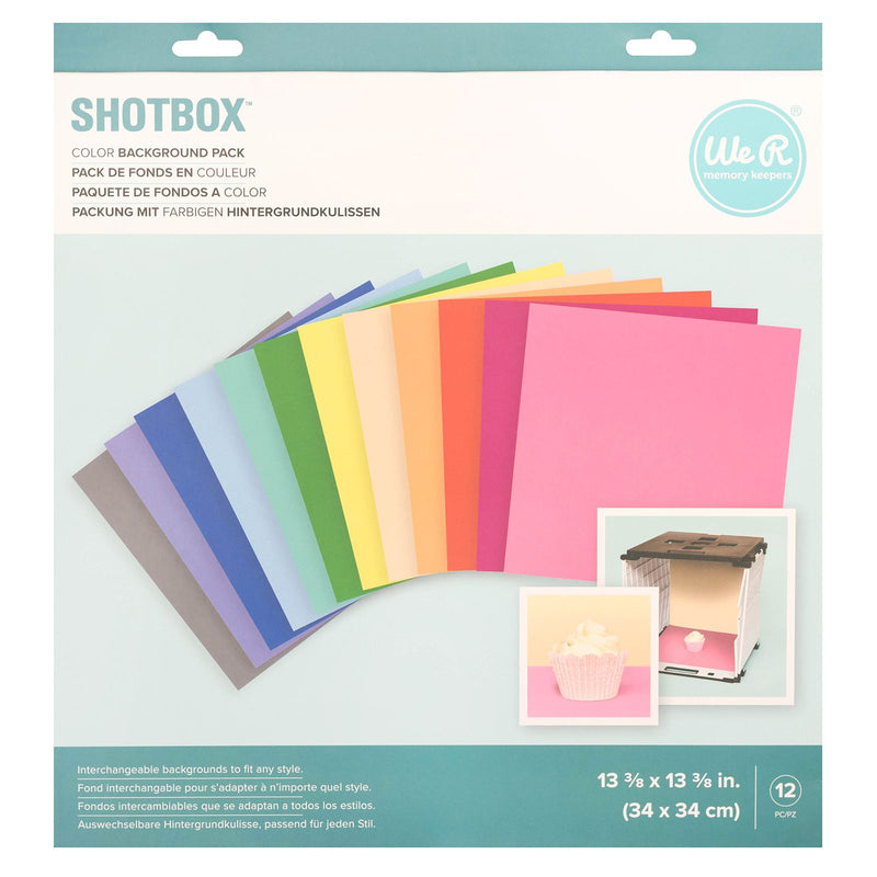 Fondos para Shotbox - 12 Hojas Color - WRMK