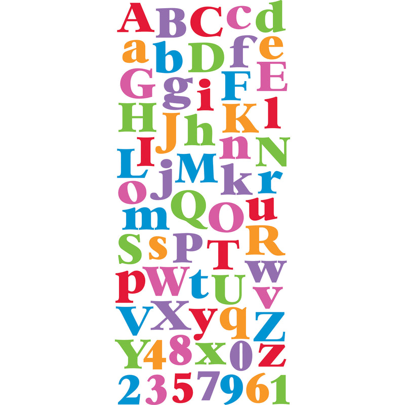Stickers - Alfabeto de Mylar Multicolor - EK Tools