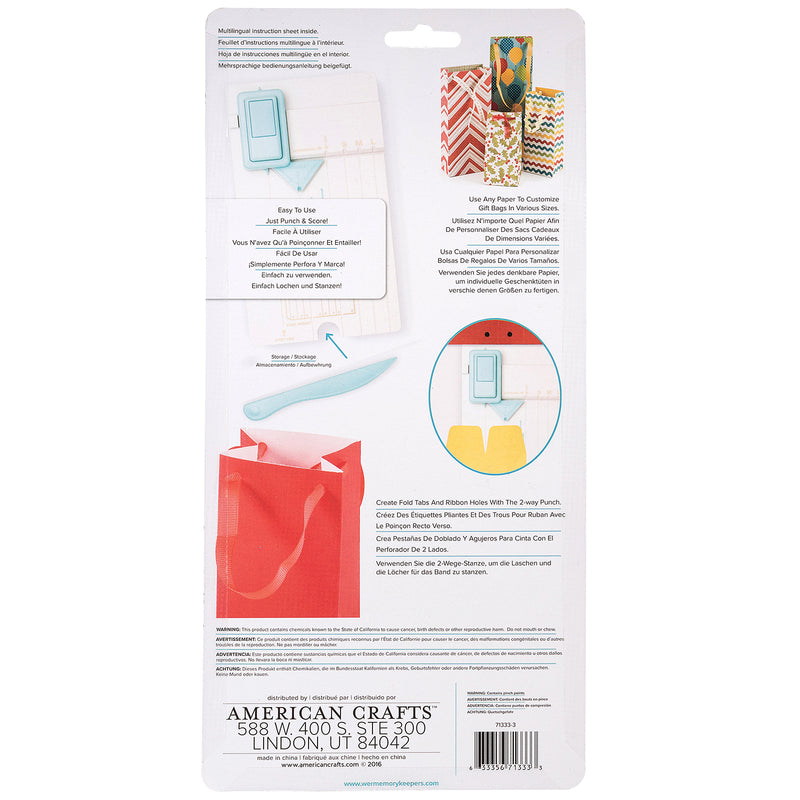 Gift Bag Punch Board - Crea Bolsas de Regalo - WRMK