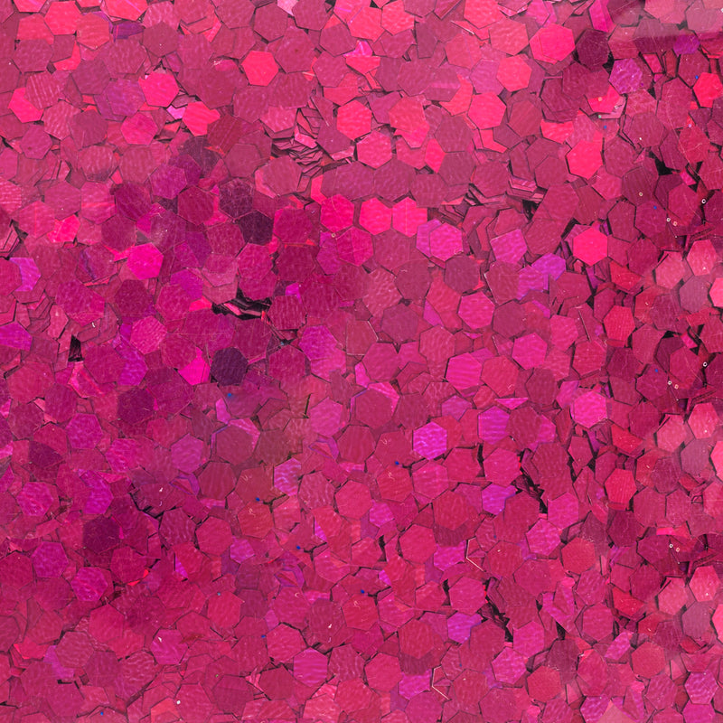 Glitter Super Chunky Dark Pink 10 oz - Escarcha Ultra Gruesa - WRMK