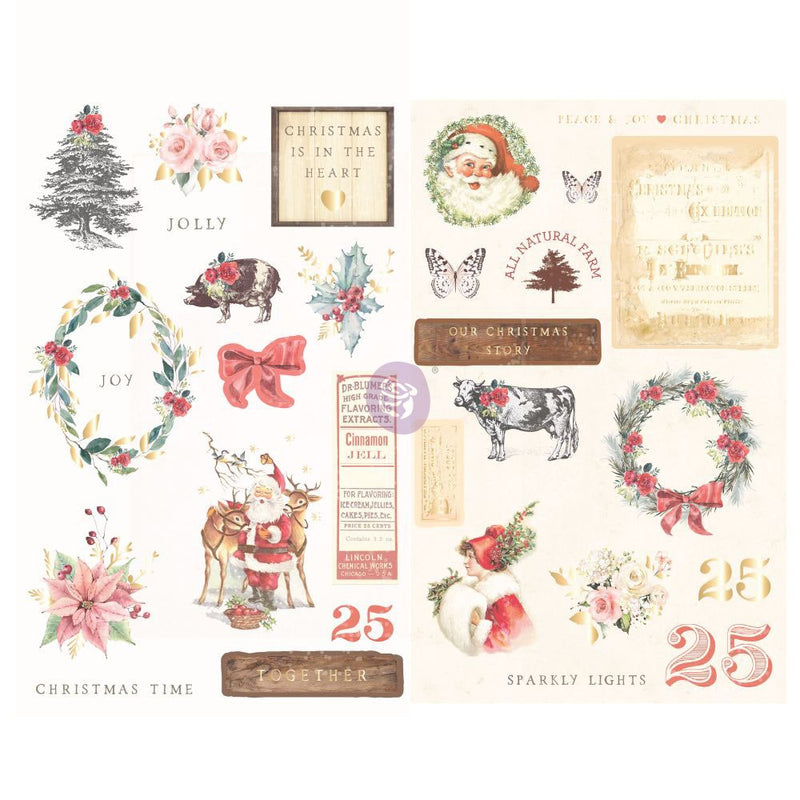 Christmas In The Country - Chipboard Stickers - Prima