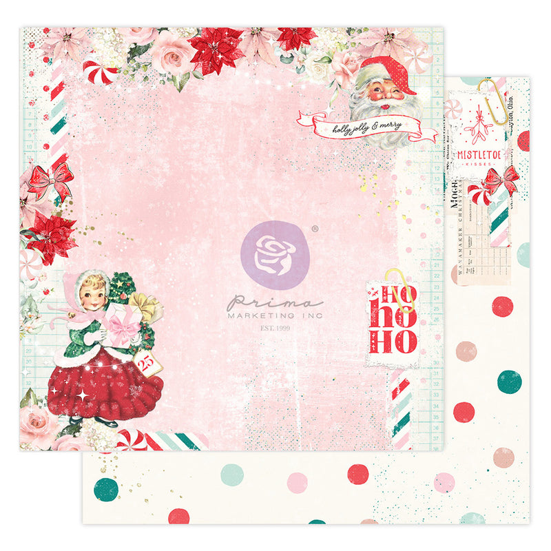 Candy Cane Lane - Hojas Sueltas Doble Cara 12 x 12 - Prima Marketing