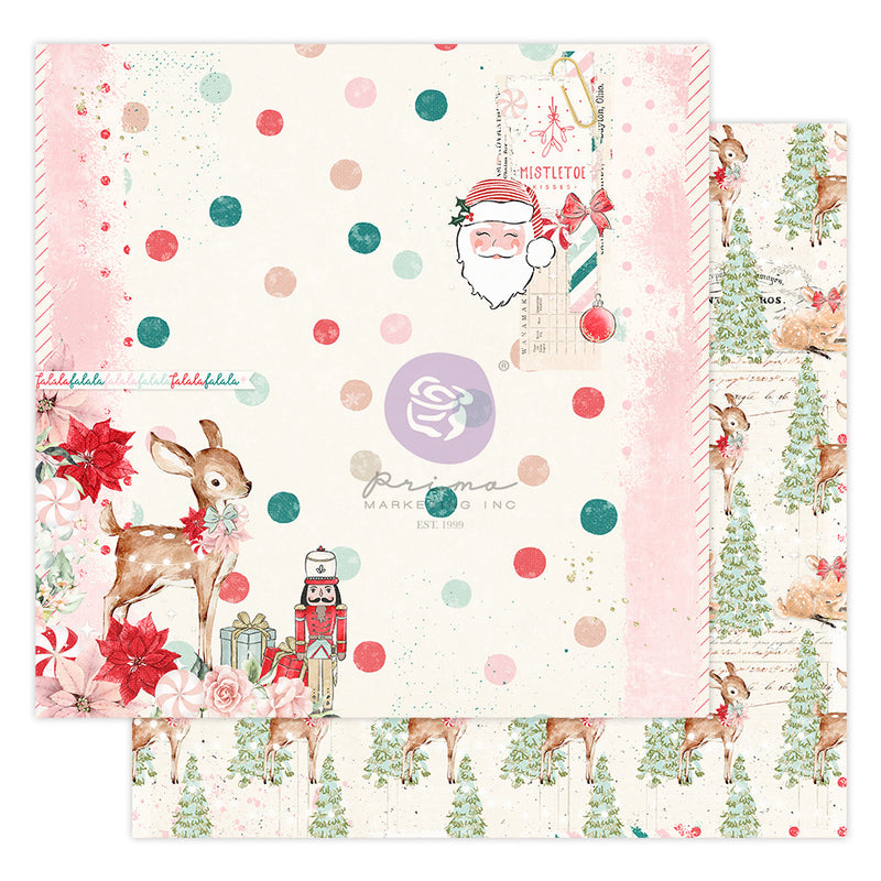Candy Cane Lane - Hojas Sueltas Doble Cara 12 x 12 - Prima Marketing