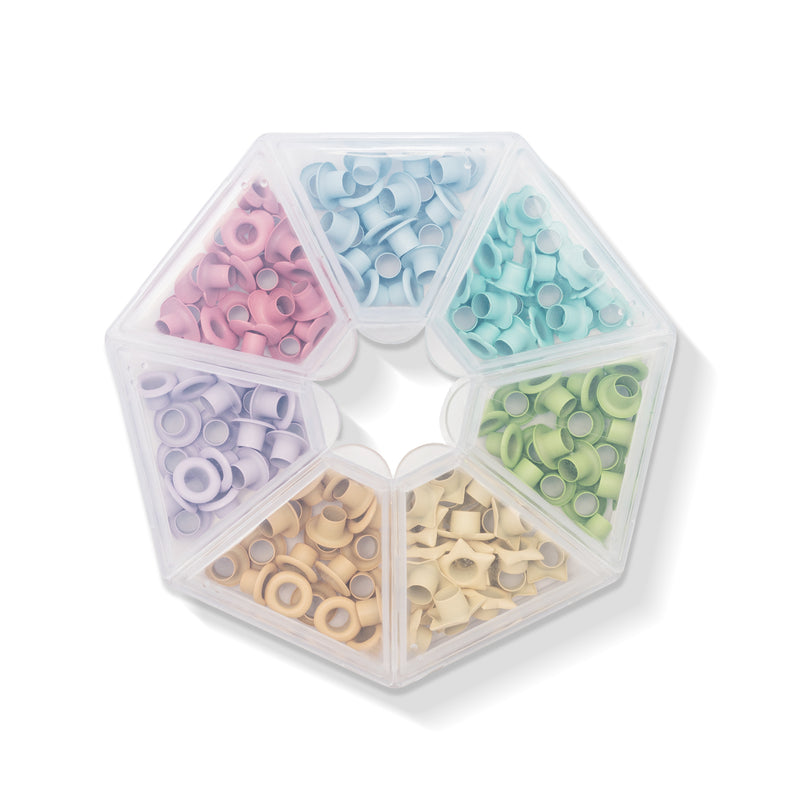 Eyelets &amp; Storage PASTEL (140 units) - Eyelets with case - WRMK