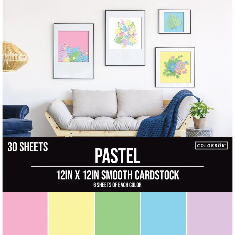Pasteles - Cartulina Lisa 12x12 - Colorbock