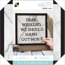 B&W Marble Letterboard - 12 x 12 pulgadas - DCWV