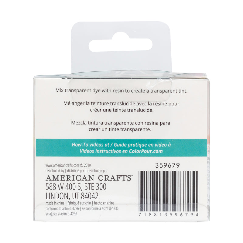 Tinta transparente para Resina - Tonos Cálidos - American Crafts