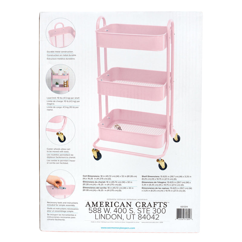 A La Cart (Pink) - Carrito Organizador - WRMK