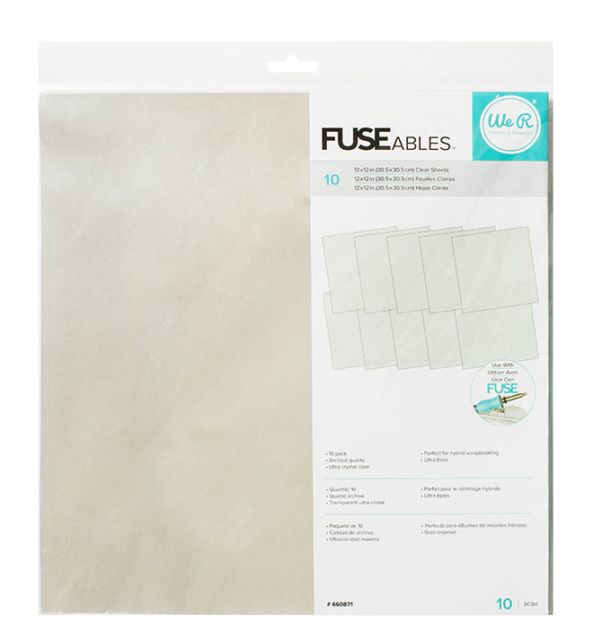 Fuse Clear Sheets - Hojas Transparentes Fuse - WRMK