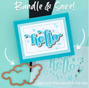 Floral Hello - Stencil y Troquel - Spellbinders