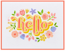 Floral Hello - Stencil y Troquel - Spellbinders