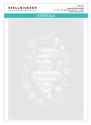 Floral Hello - Stencil y Troquel - Spellbinders