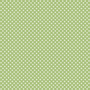 Verde Sage y Puntitos Blancos - Hoja 12x12  - Echo Park