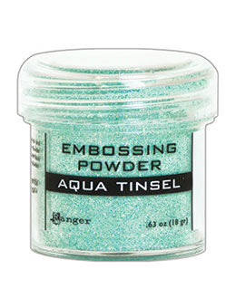 Embossing Powder - Aqua Tinsel - Ranger
