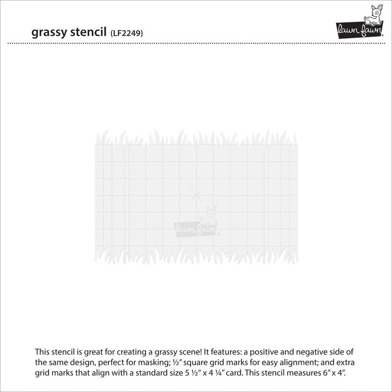 Grassy Stencil - Plantilla -LF