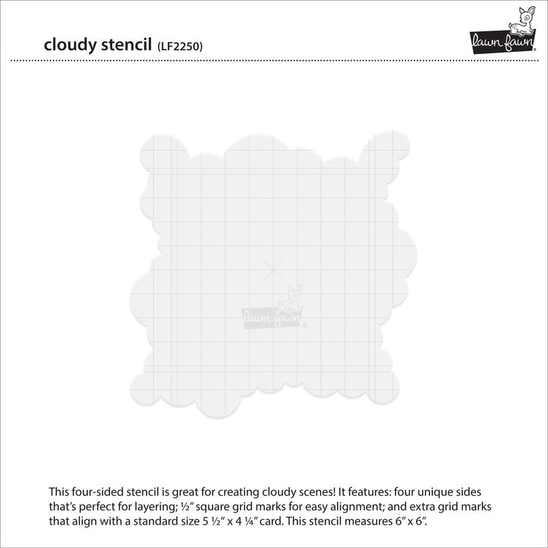 Cloudy Stencil - Plantilla - LF