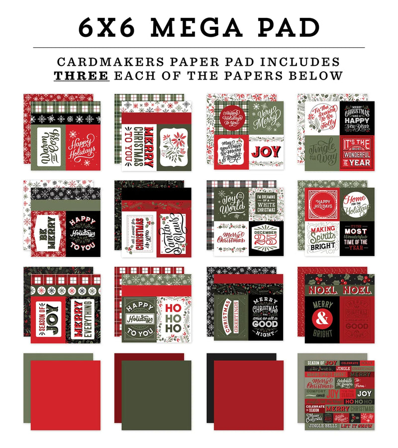Christmas Salutations - Mega Pad 6x6 - Echo Park