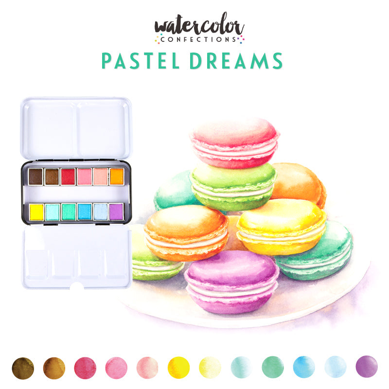 Watercolor Confections - Pastel Dreams - Prima