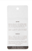 Sujetador de Velcro y Gancho para Coser Negro - 3/4 "x 18"