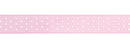 Fabric Ribbon - Bubblegum Sheer with White Dots 5/8" - AC