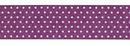 Cinta - Glitter Purple Polka Con Puntos Blancos 7/8" - AC