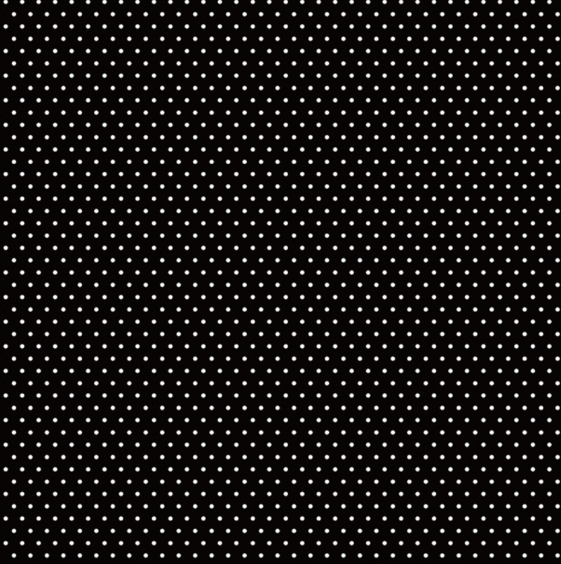 Papel Estampado - Black Small Dot  - Hoja 12x12 - AC