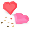 Thinlits Die Set 6PK - Geo Heart Box - Sizzix