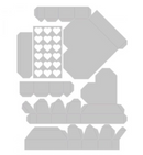 Thinlits Die Set 6PK - Geo Heart Box - Sizzix