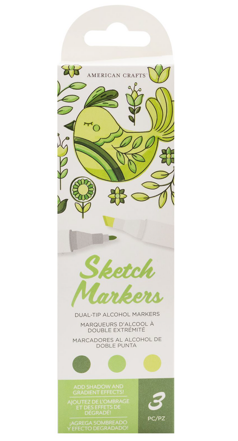 Sketch Markers Frosted Sage - Marcadores al Alcohol (3 Pz) - AC
