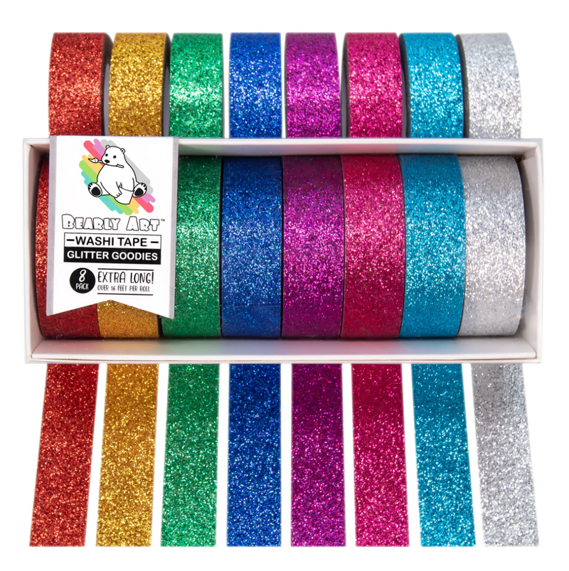 Glitter Goodies - Washi Tape (8 Pack) - Bearly Art