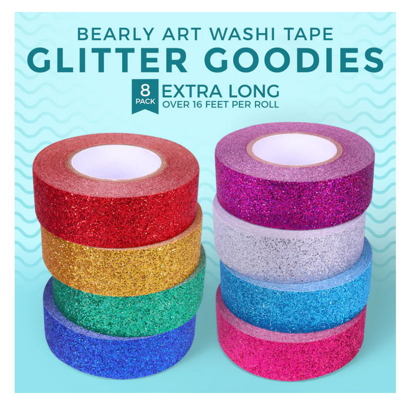 Glitter Goodies - Washi Tape (8 Pack) - Bearly Art