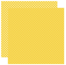 Amarillo y Puntitos Blancos - Hoja 12x12  - Echo Park