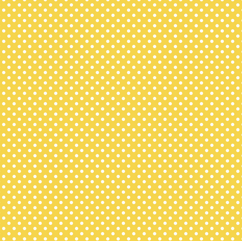Amarillo y Puntitos Blancos - Hoja 12x12  - Echo Park