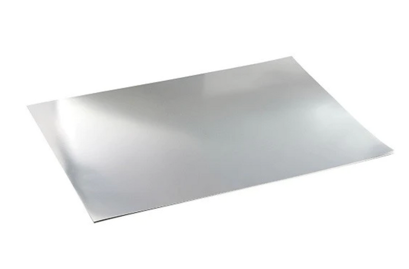 Cartulina Metalizada - Plateada - Pliego 50x70 cm