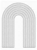 Stitched Tall Rainbow - Die-namics - MFT