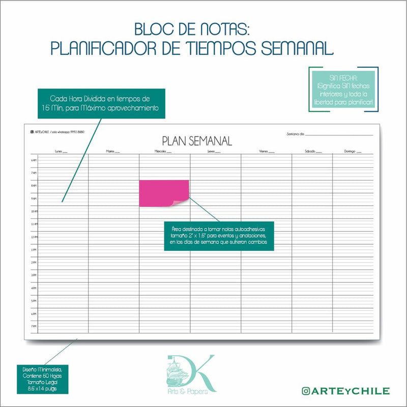 Note Pad - Plan Semanal - DK