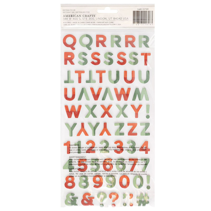 Mittens and Mistletoe - Alfabeto Sticker - CP