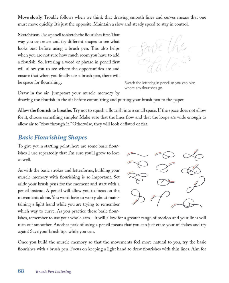 Brush Pen Lettering + Practice Book - Libro