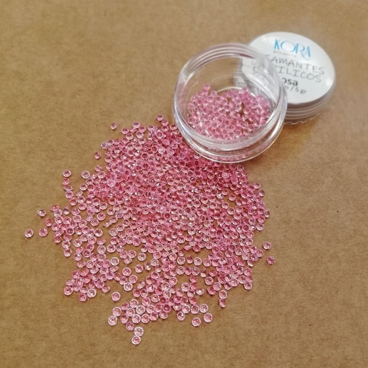 Diamantes Acrílicos - Rosa 2.5 mm - Kora