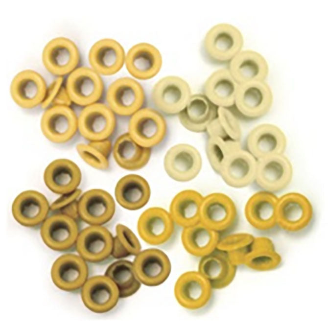 Aluminum eyelets - ojales tipo aluminio amarillo - WRMK