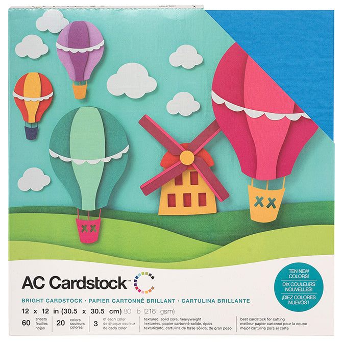 Cardstock Brights - Variedad de Colores - American Crafts