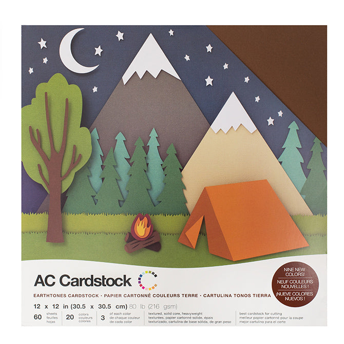 Cardstock Earthtones  - Variedad de Colores - American Crafts